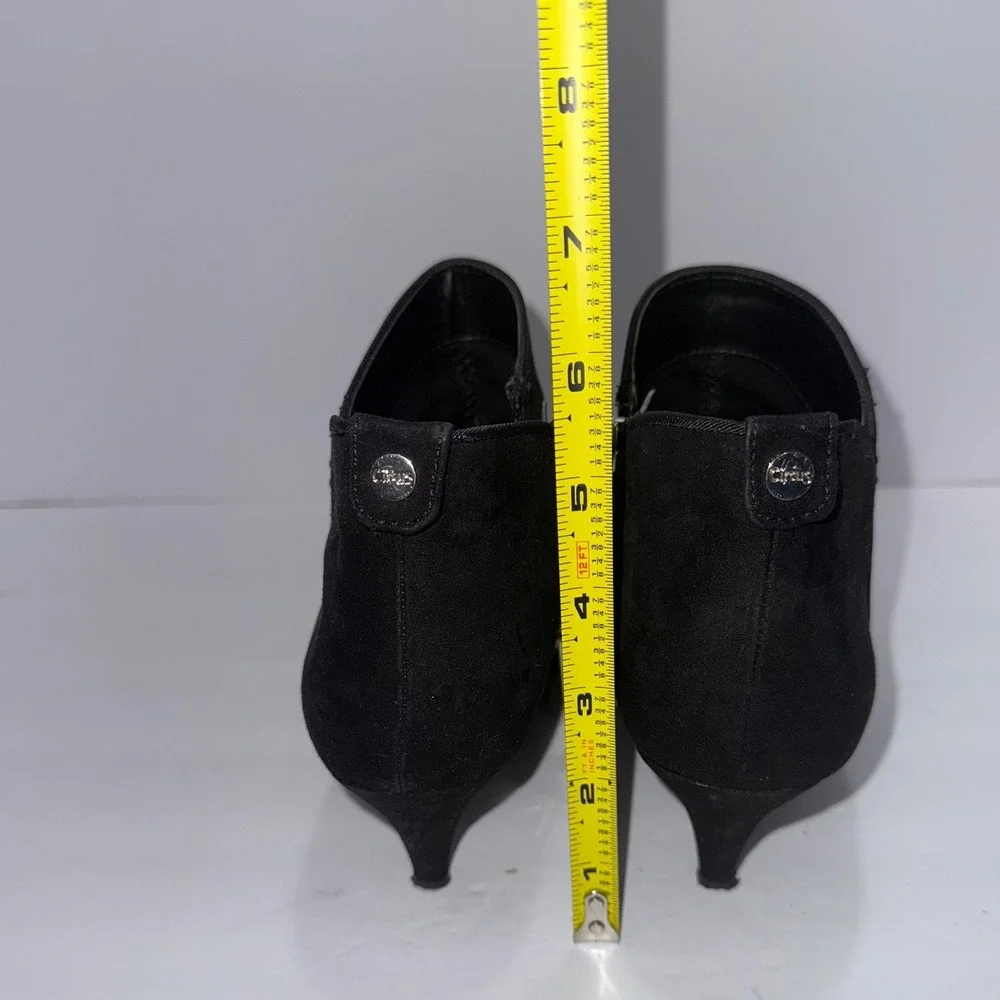 Circus by Sam Edelman Pointy Toe Black Dressy‎ Kitten Heel Ankle Bootie Goth Y2K
